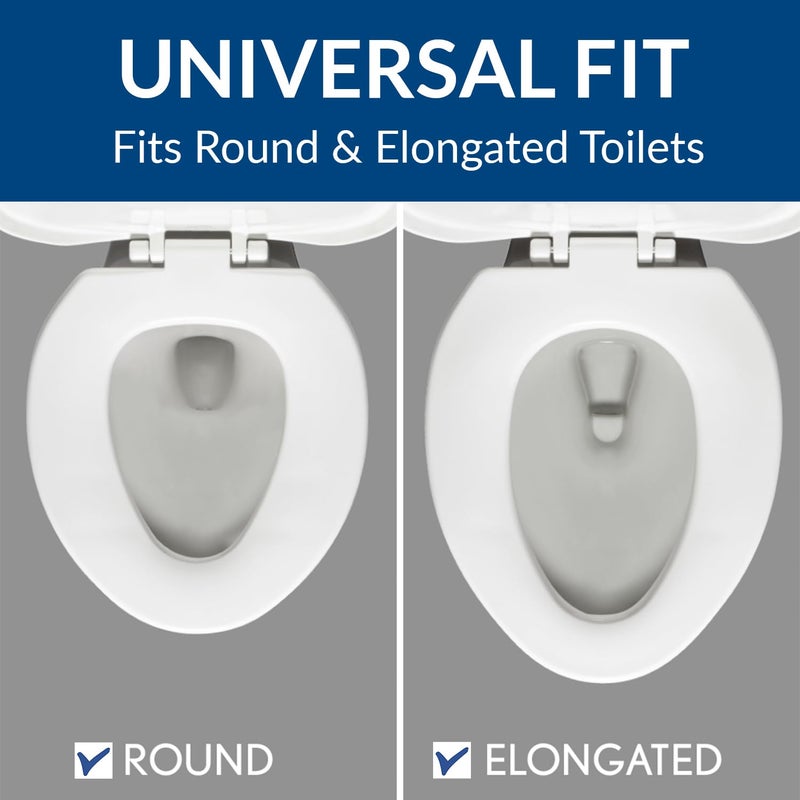 BEMIS 1000CPT Paramont Heavy Duty OVERSIZED Closed Front Toilet Seat with 1,000 lb Weight limit will Never Loosen & Reduce Call-backs, ROUND/ELONGATED, Plastic, White - Image 4
